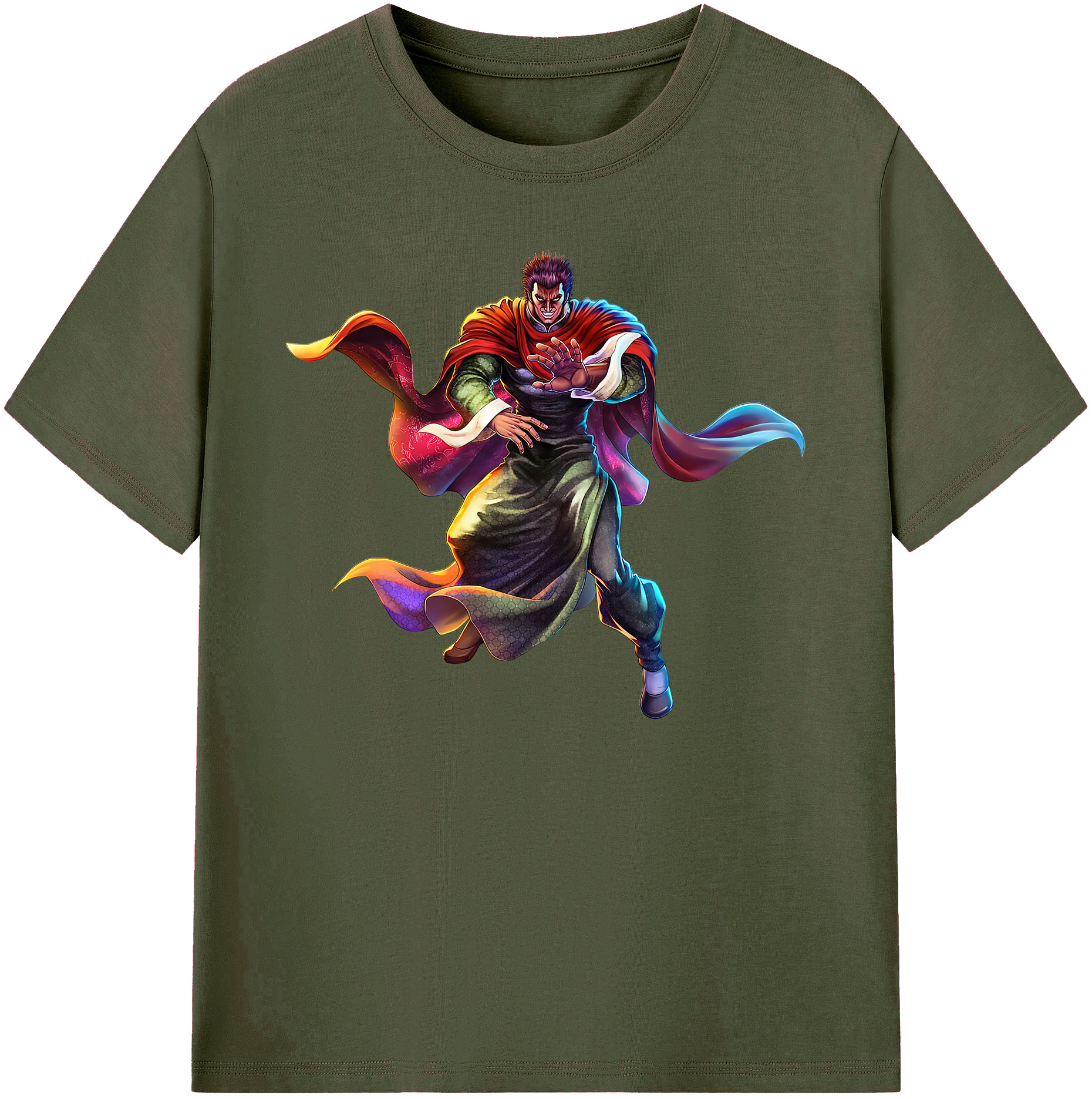 （画像用） 北斗の拳 Fist of the North Star 綿100％ メンズ半袖Tシャツ｜肌触りやわらか＆通気性